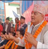 मनिकापुरमा एमाले–राप्रपाको संयुक्त चुनावी सभा